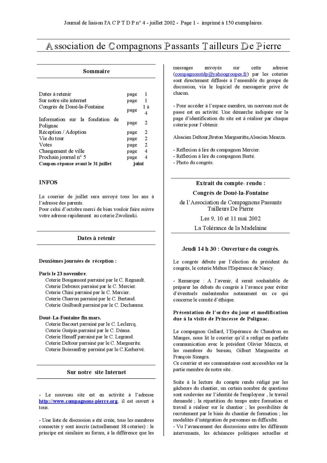 VDP n°4 – juillet 2002