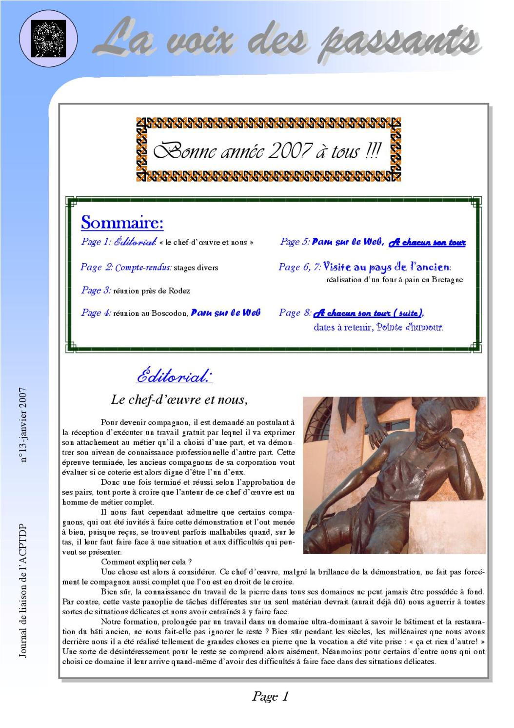 VDP n°13 – janv. 2007