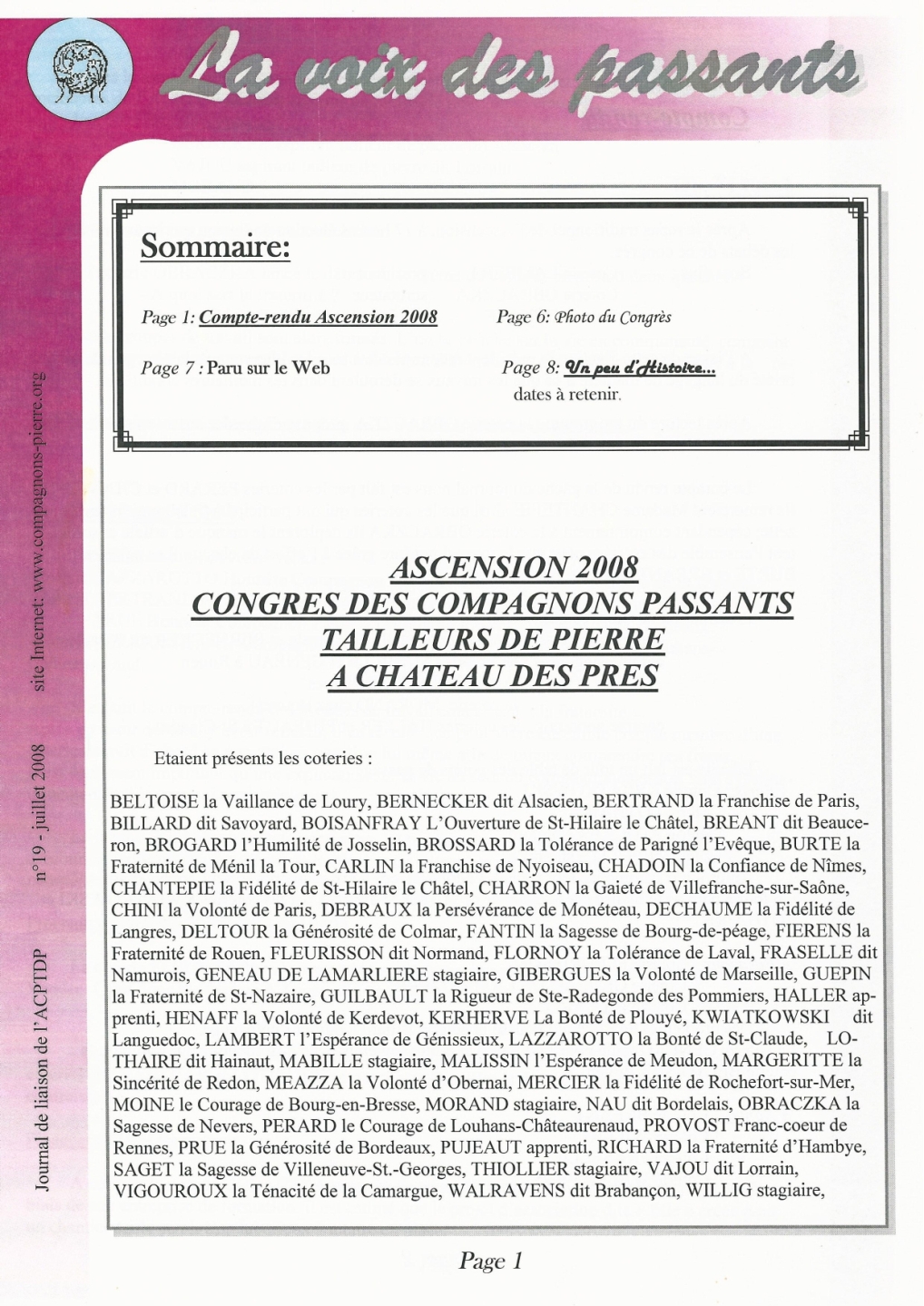 VDP n°19 juillet 2008