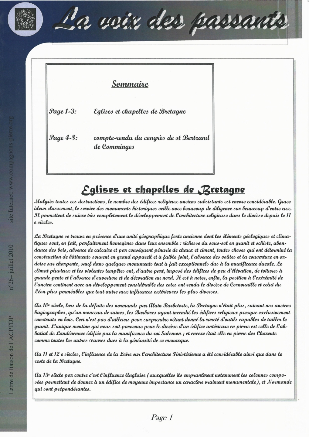 VDP n°26 juillet 2010